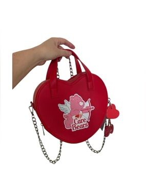 Skinny dip Care Bears Red Crossbody Bag with Playful Design